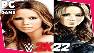 WWE 2K22 Kate Beckinsale vs Jennifer Lawrence  Requested Backstage Brawl 60 FPS PC [upl. by Wonacott641]