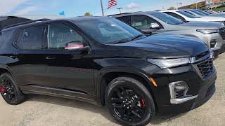 2023 Chevrolet Traverse Premier Black With Redline Edition Walk Around [upl. by Sellers505]