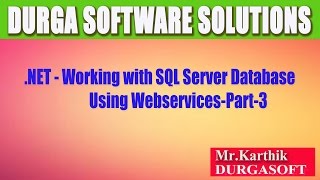 NetWorking with SQL Server Database Using WebservicesPart 3 [upl. by Irish939]