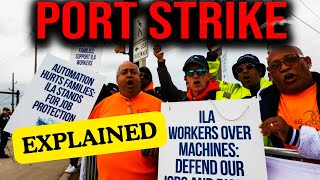 Massive Dock Worker Strike Threatens US Economy [upl. by Nottnerb]