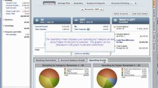 Quicken  How to use Account balance graph and spending graph [upl. by Justino]