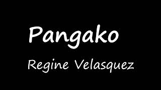 Pangako  Regine Velasquez Karaoke [upl. by Stucker573]