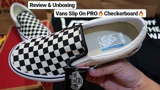 Vans Slip On Pro Checkerboard Review amp Unboxing Bhs Indo [upl. by Page]