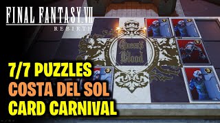 Costa del Sol Card Carnival  All Card Puzzles in Chapter 6  Final Fantasy 7 Rebirth [upl. by Merth]