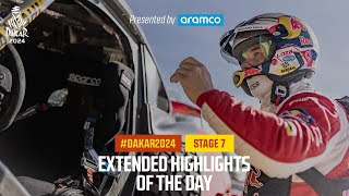 Extended highlights of Stage 7 presented by Aramco  Dakar2024 [upl. by Hakim755]