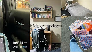 move into my accommodation with me  vlog  flat tour  first time in Manchester [upl. by Glimp]