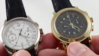 VERSUS Patek Philippe Chronographs 5170G vs 5070J [upl. by Eibbed]