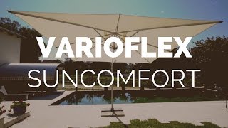 ☼ Sonnenschirm Suncomfort Varioflex Produktvideo  GartenundFreizeit [upl. by Ammej245]