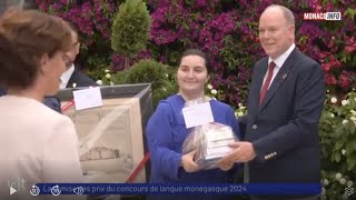 Jeunesse  Remise des prix du concours de langue monégasque 2024 [upl. by Tivad]