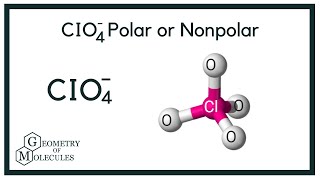 CIO4 Polar or Nonpolar Perchlorate Ion [upl. by Nosilla]