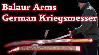 Balaur Arms German Kriegsmesser Review [upl. by Nyltac]