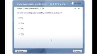 HVAC Exam Guide Practice  Gas Technician Test G3 Entry Level [upl. by Ramonda960]