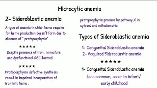 Classification of Microcytic Anemia  Sideroblastic Anemia of chronic inflammation [upl. by Anelys]