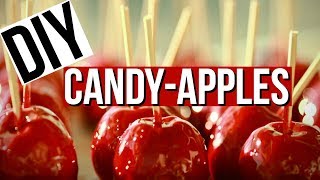 DIY  EASY HOMEMADE CANDY APPLES [upl. by Anerbas]