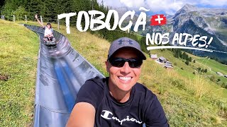 TOBOGÃ na montanha SUÍÇA  trilha ecológica um dia perfeito em ENGELBERG 🇨🇭 [upl. by Okia]