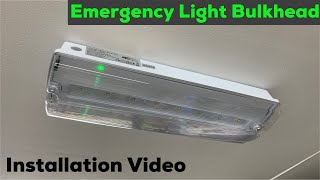 Emergency Light Bulkhead Installation [upl. by Metsky]