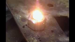 Melting Black Sand Into Lava rockObsidian With Hydrogen [upl. by Amorita]