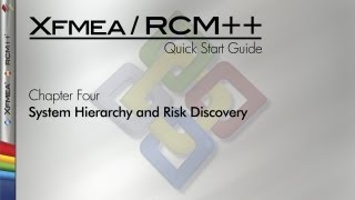 XfmeaRCM 8 Quick Start Guide Chapter 4 System Hierarchy and Risk Discovery [upl. by Neddie]