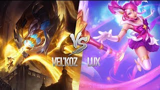 SARDOCHE REPLAY  VELKOZ VS LUX  UNE GAME DE PLUS DUNE HEURE HIHI [upl. by Maddy]