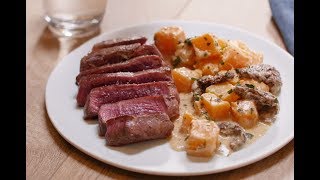 Recette facile de Tournedos aux morilles et potiron [upl. by Beeson496]