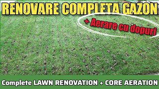 Renovare gazon primavaratoamna Lawn renovation springautumn [upl. by Lennahs]