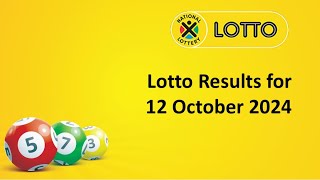 Lotto Results 12 October 2024 [upl. by Aissila]