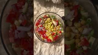 Chickpea pasta salad ytshorts foodie easyfoodtomakeathome [upl. by Bollinger]