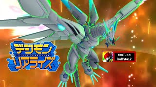 Digimon ReArise  Super Devoted Metallicdramon Digivolution amp Event メタリックドラモン [upl. by Zorina572]