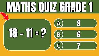 Ultimate Maths Quiz for Grade 1  Hard Level Addition amp Subtraction [upl. by Aileme836]