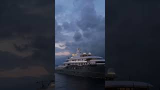 850 Million Yacht with a Helipad and Helicopter Watch It Land 🚁🚤 [upl. by Rosalia273]