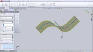 1 SolidWorks Surface Tutorial Extrudeded Surface pt1 [upl. by Salvucci]