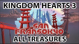 KH3 San Fransokyo  All Treasures [upl. by Gunzburg]