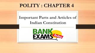 Important Parts and Articles of Indian Constitution [upl. by Belamy115]