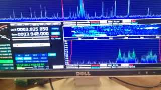 Bandwidth on RTL Panadapter on Yaesu FT950 with OmniRig Cat Control [upl. by Ahsielat511]