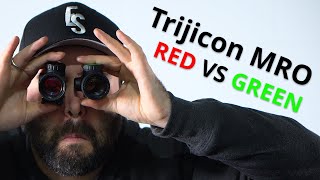 Which Is Better Green Vs Red Dot  Trijicon MRO [upl. by Htial]