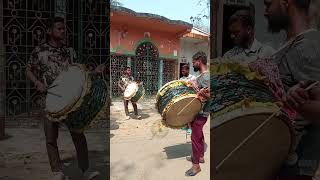 🥁Masum Dhol Tasha Party Santipur💥 pls Bhaluka Bottala😍 tasha bhangra dholtashalover [upl. by Ostler]