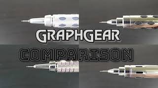 Pentel GRAPHGEAR pencil comparison [upl. by Anahahs]