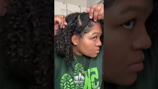 V Part Wig takedown for bedtime Its a pretty easy process vshowhair shorts curlywig foryou [upl. by Munsey490]