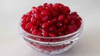 How to Seed a Pomegranate  Cooking Tips amp Recipes [upl. by Nyladam]