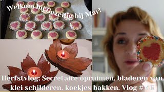 HERFSTVLOGBLADEREN VAN KLEI SCHILDERENKOEKJES BAKKEN POMPOENENJACHT SECRETAIRE OPRUIMEN VLOG 46 [upl. by Hedva75]