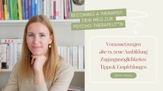 Psychotherapeutin werden So gelingt dir dein Weg in die Ausbildung [upl. by Ahseyd]