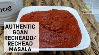 Authentic Goan Recheado Rechead Masala Recipe  Goan Red Masala Recipe  ASMR Cooking Video [upl. by Eelymmij]