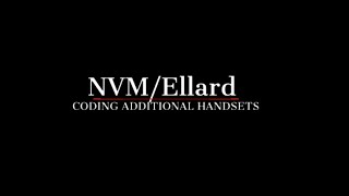 NVM Ellard coding remote control handsets [upl. by Otxilac]