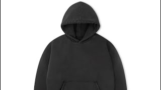 1000 GSMAnthracite DoubleHoodie VELOUR GARMENTS [upl. by Htebyram637]