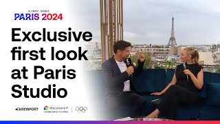 Paris 2024 Eurosport provides first look at its Olympic studios ahead of Opening Ceremony 😍 [upl. by Ahseya415]