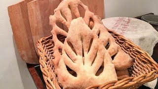 Shaping Fougasse and Bread Twists at The Bertinet Kitchen Cookery School  Bath England [upl. by Erdne]