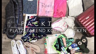 Packtipps  platzsparend Koffer packen [upl. by Townie]