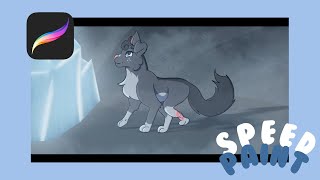 quotcinderpelts moonstone visitquot  warrior cats speedpaint [upl. by Saiasi]