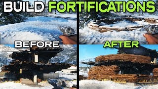 REBUILD HOUSES AND CREATE COVER IN BF5  Battlefield 5 Fortifications Guide [upl. by Ainehs]