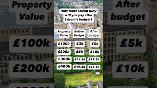 How much Stamp Duty will you be paying after Labours Budget property propertyinvestment [upl. by Leunam]